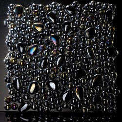 Изискана мозайка за стилна баня Tirreno Iris Black от CIFRE (Испания)
